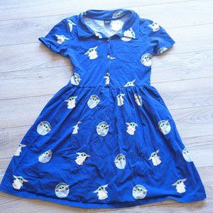 Cakeworthy Baby Yoda Skater Dress